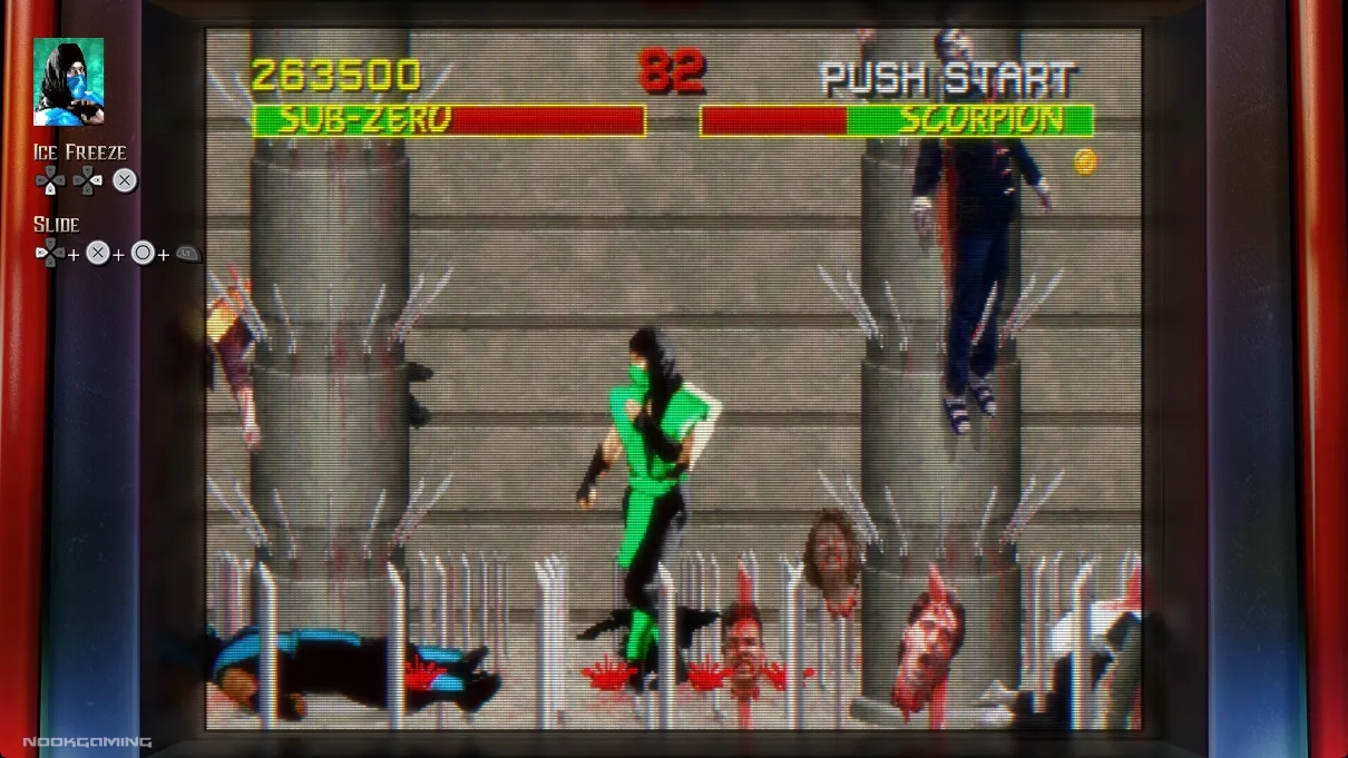 Mortal Kombat: Legacy Kollection - fight with scanlines visible