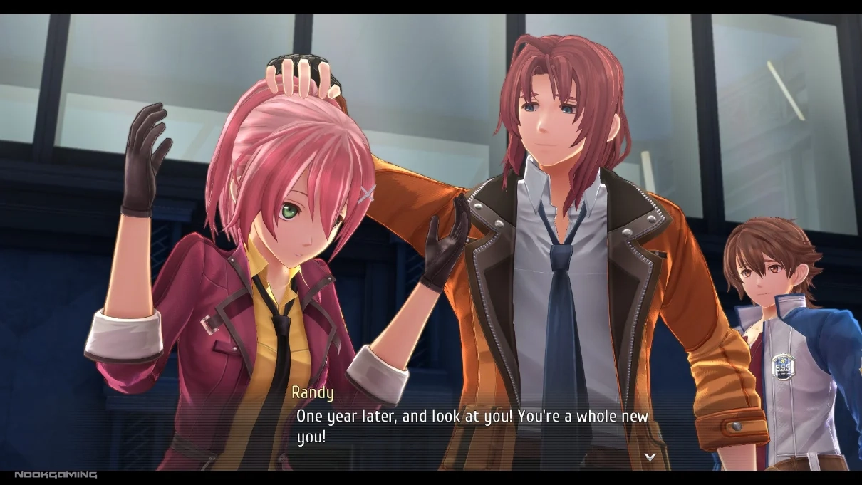 Randy and Lloyd of the SSS with Juna from Class VII