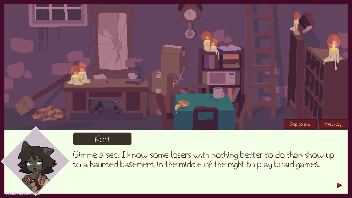 Intro describing the cast of Dirtbag Mahjong as losers in a basement