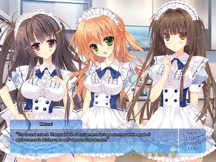 Several heroines of A Maiden's Serenade discussing summer