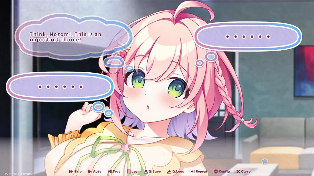 Seeing Nozomi's thoughts in Lovepical-Poppy!