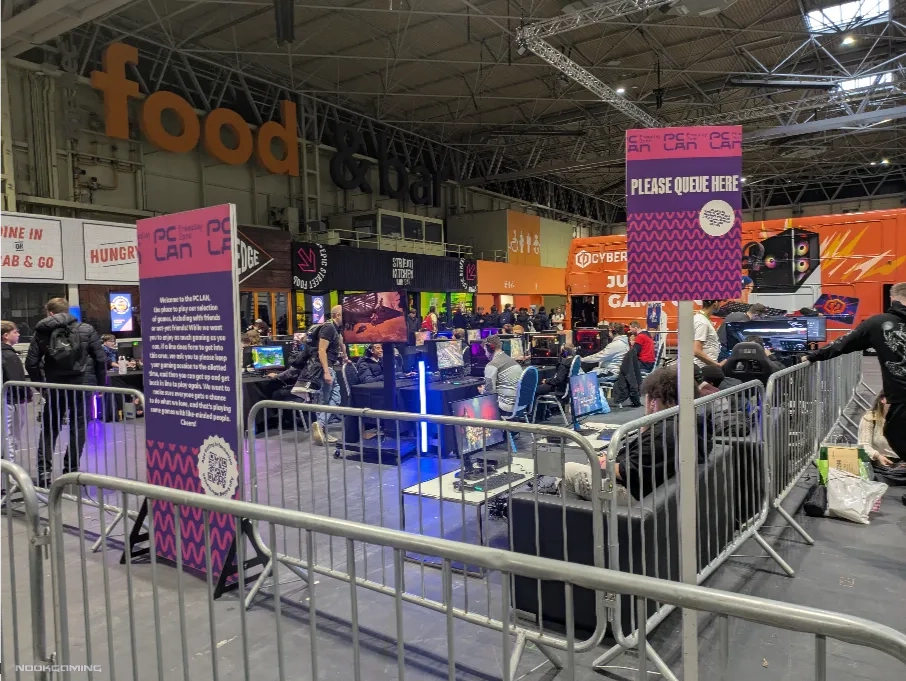 Very small PC Lan area at MCN Comic Con Birmingham 2025