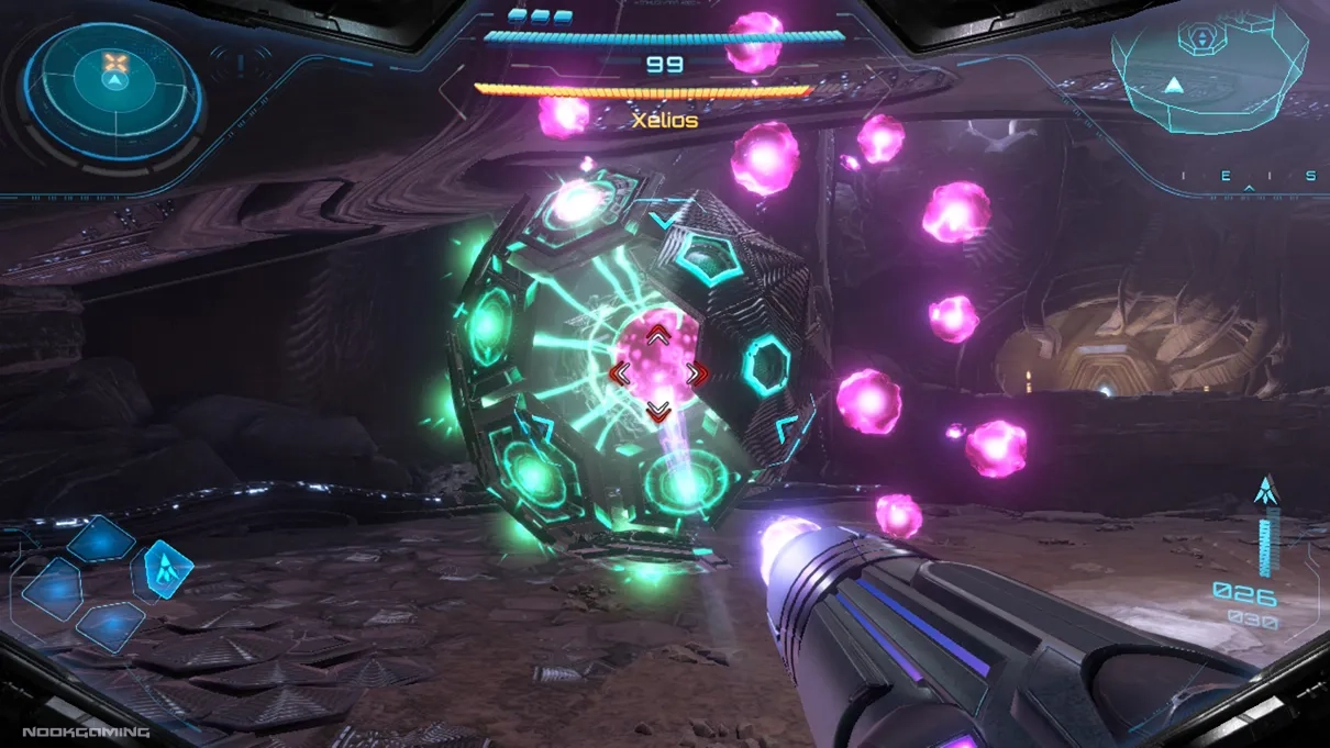 Shooting Xelios in Metroid Prime 4: Beyond