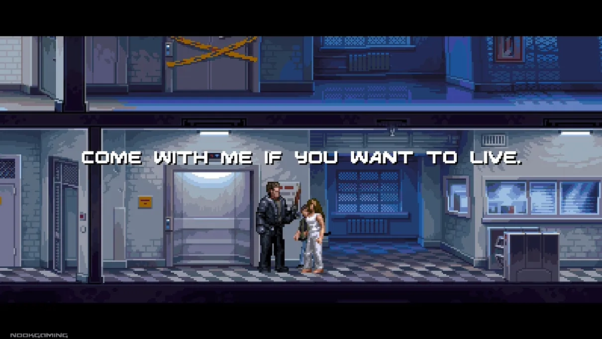 T-800 with the iconic "come with me if you want to live" line
