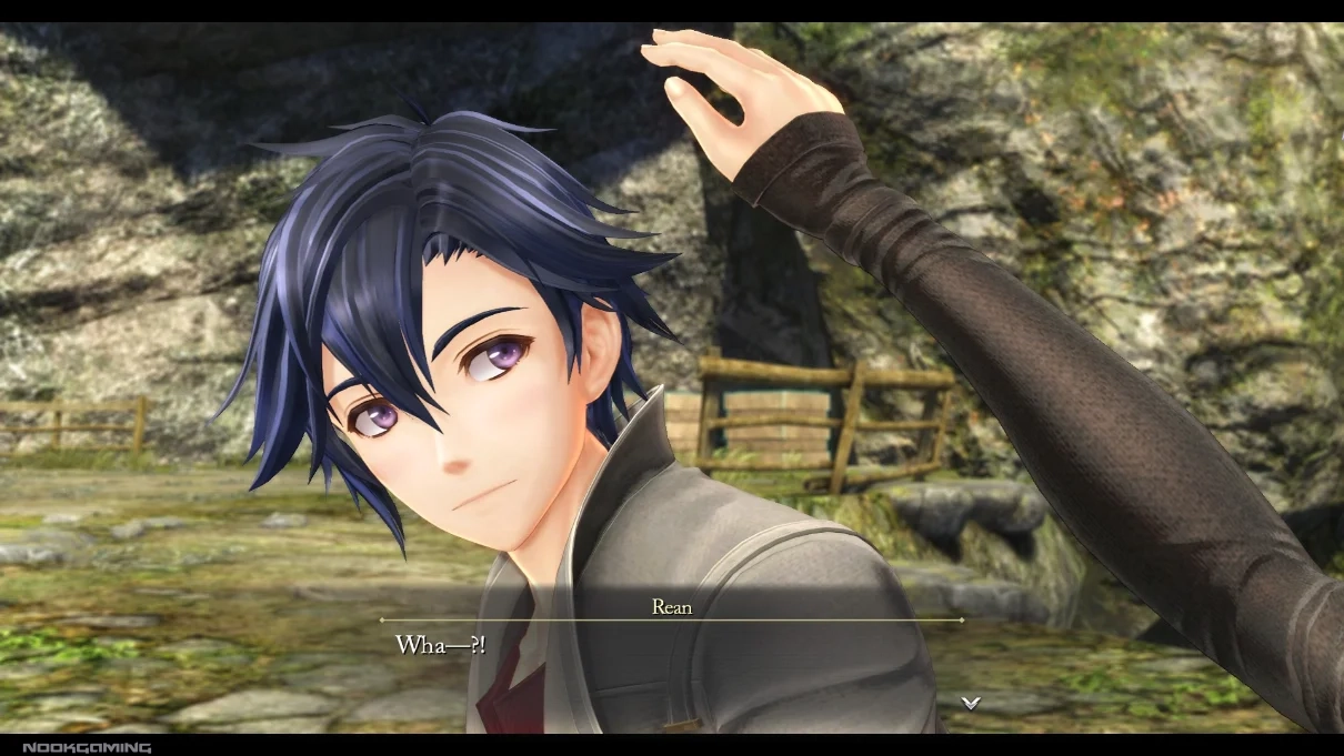 Rean about to be on the receiving end of a headpat for once