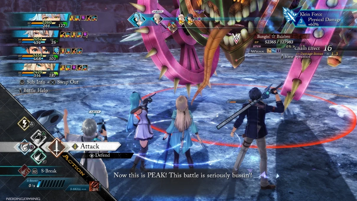 Command Battle in The Legend of Heroes Trails Beyond the Horizon