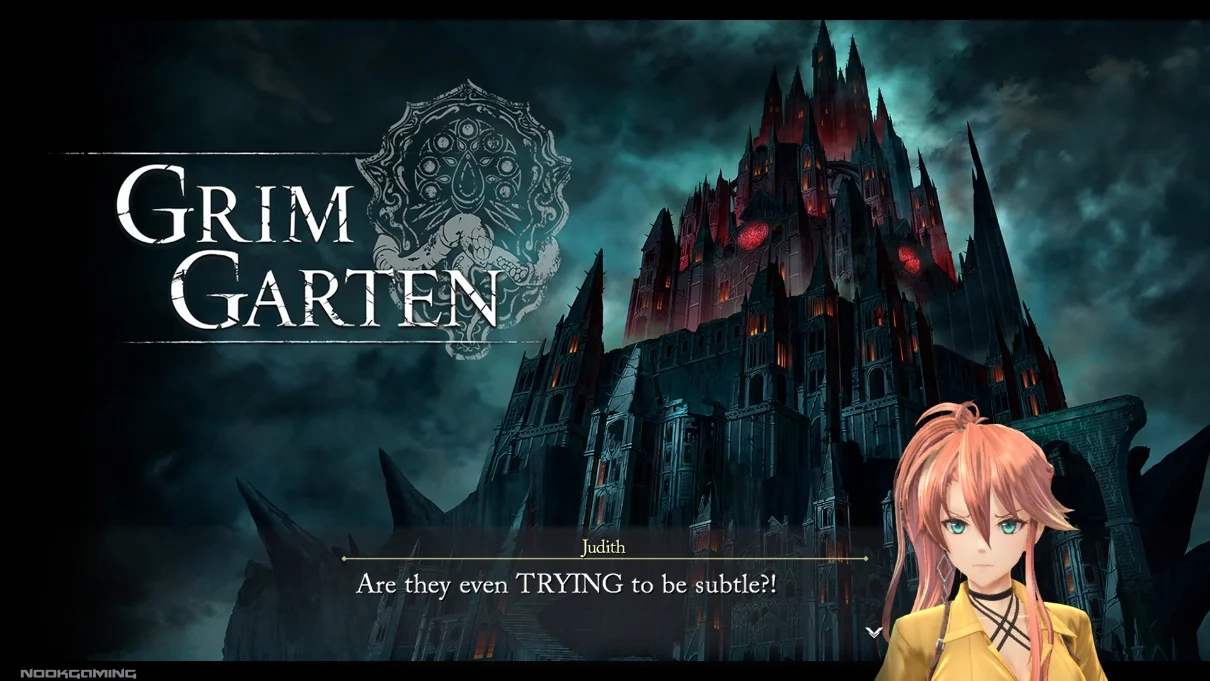 Grim Garten Title Screen in The Legend of Heroes Trails Beyond the Horizon