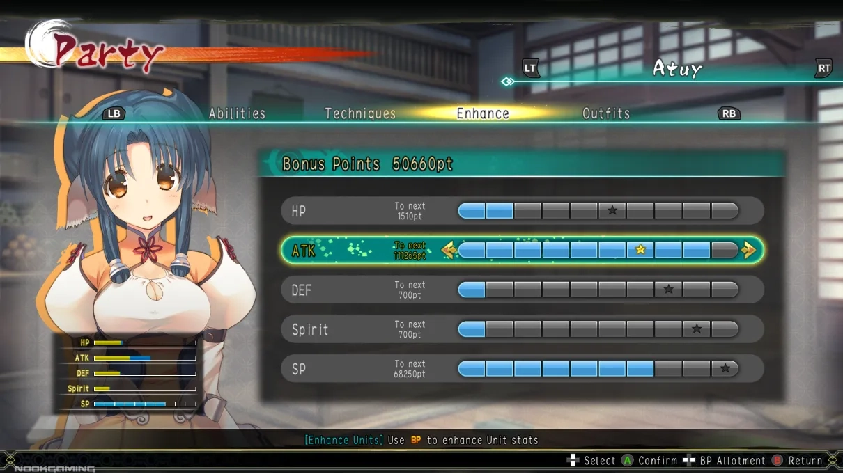 RPG Progression System in Utawarerumono: Zan