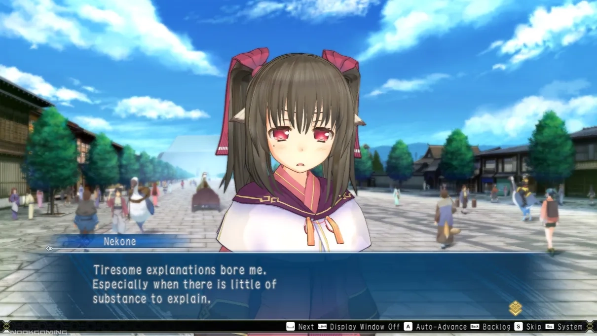 Nekone talking about explanations boring her