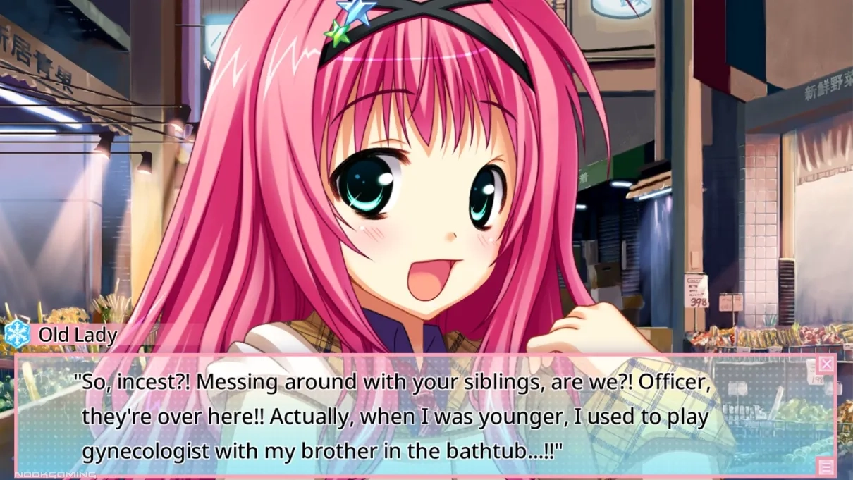 passerby commenting about sibling debauchery to Nokia