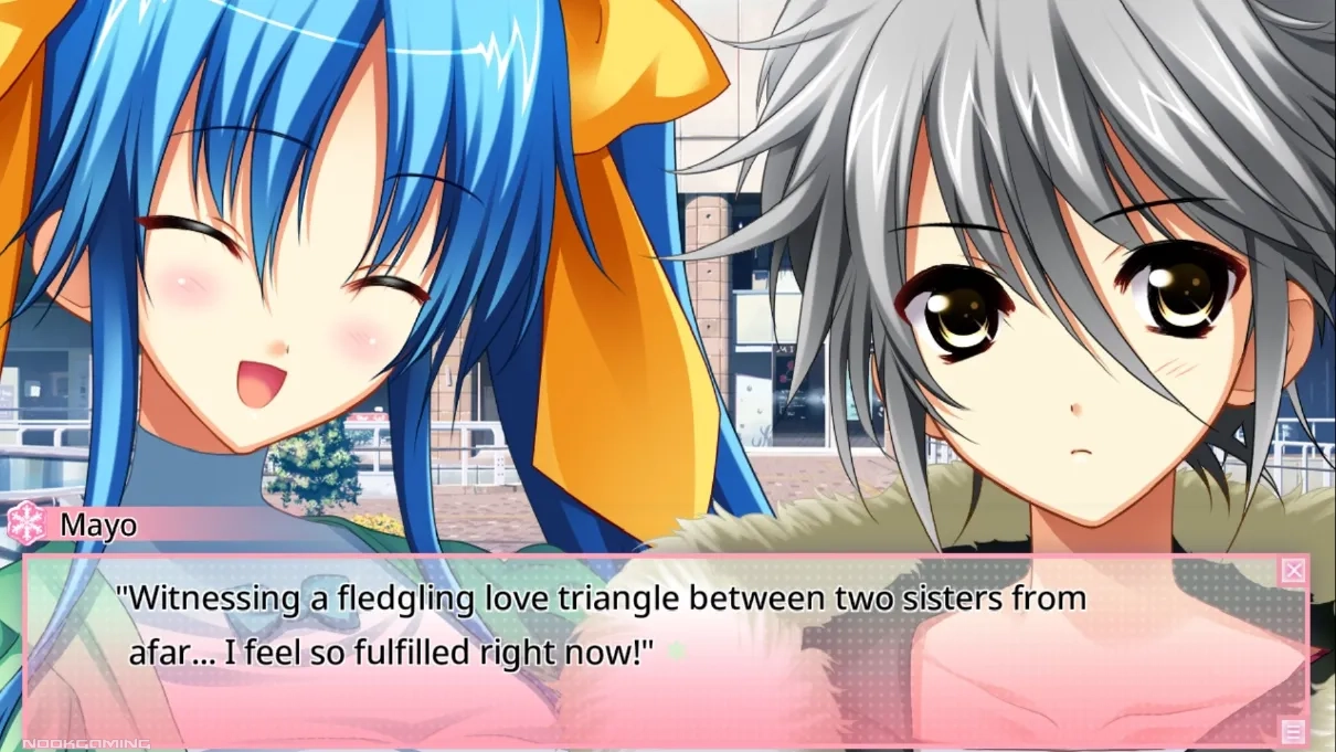 Mayo talking about a love triangle to one of the Yazakis 